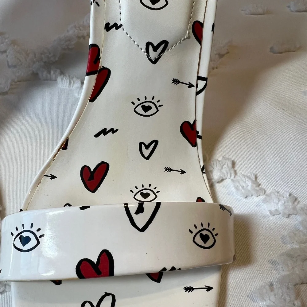 ALDO Brandii Milk Kiss Limited Edition Red Heart Heels SIZE 7.5 - Picture 10 of 15